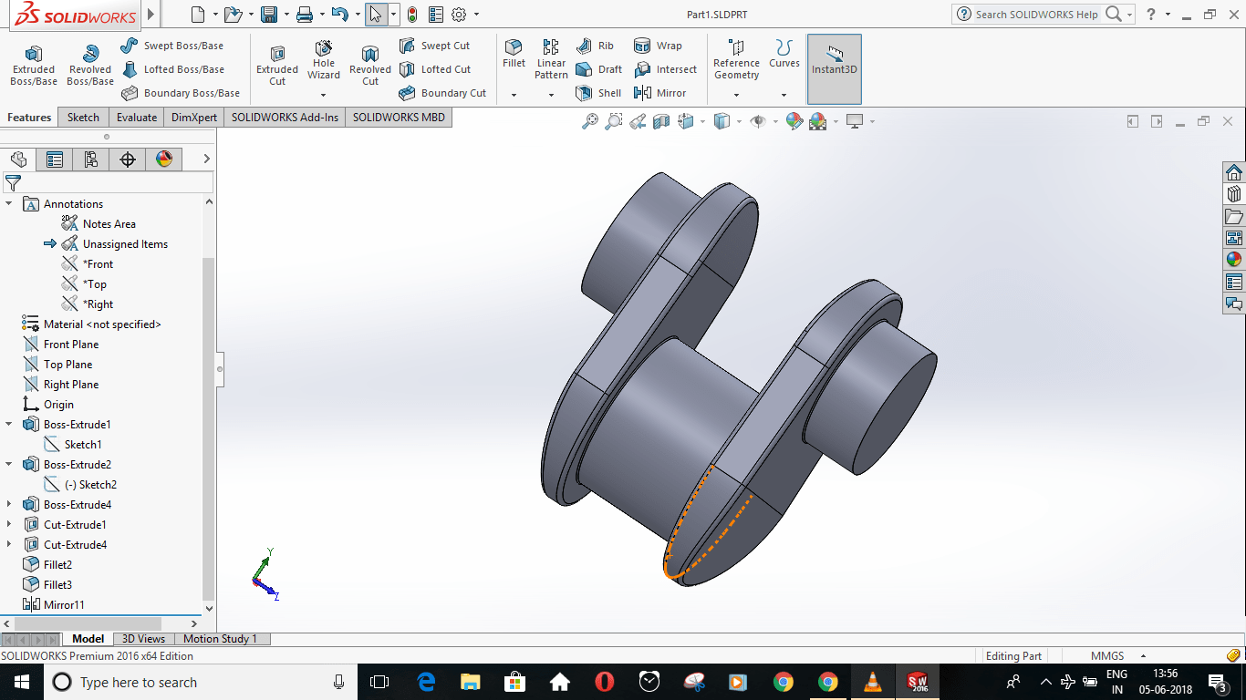 CRANKSHAFT DESIGN 3DEXPERIENCE Edu